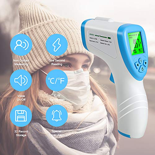 Infrared Digital Non-Contact Thermometer for Adults Forehead and ...