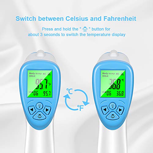 Infrared Digital Non-Contact Thermometer for Adults Forehead and ...
