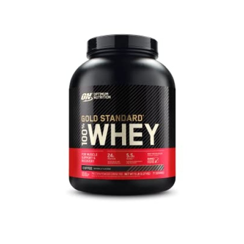 Optimum Nutrition Gold Standard 100% Whey Protein Powder, Coffee,...
