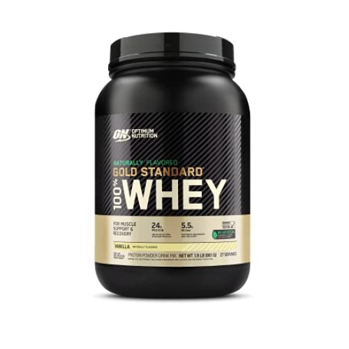 Optimum Nutrition Gold Standard 100% Whey Protein Powder, Natural...