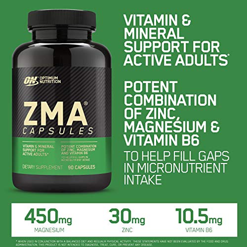 OPTIMUM NUTRITION ZMA Muscle Recovery and Endurance Supplement fo...