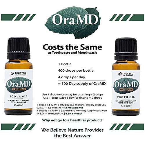 OraMD Original Tooth Oil 3-Natural Solution for Healthy Teeth &...