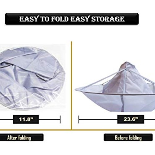 2-Pack Hair Cutting Foldable Cape Umbrella Design Barber Salon Ca...