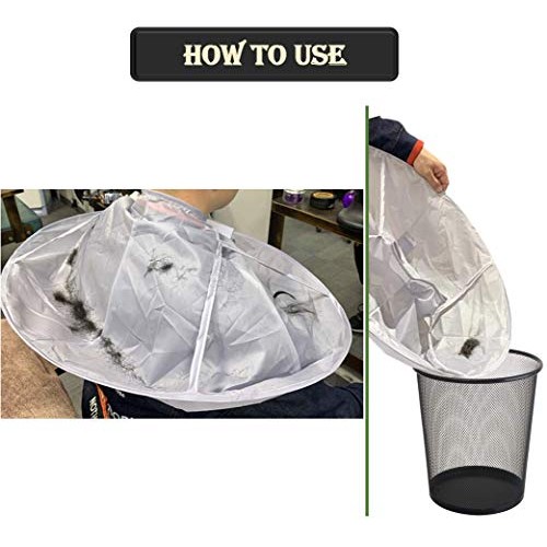 2-Pack Hair Cutting Foldable Cape Umbrella Design Barber Salon Ca...
