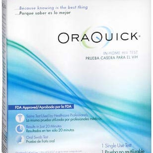 Oraquick Oral In Home Saliva Test For Hiv. Pack of 2