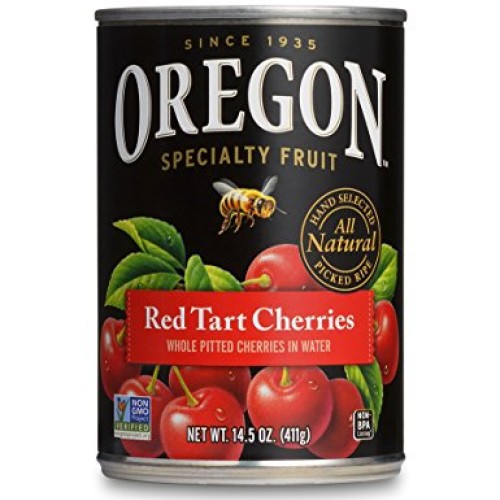 Oregon Fruit Pitted Red Tart Cherries in Water, 14.5-Ounce Cans ...