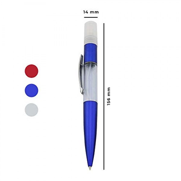2-in-1 Ballpoint Pen with Mist Spray Bottle for hand sanitizer, a...