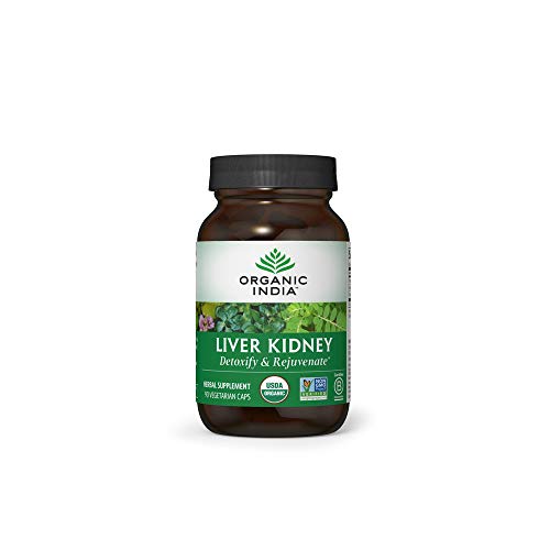 Organic India Liver Kidney Herbal Supplement - Detoxify & Rejuven...