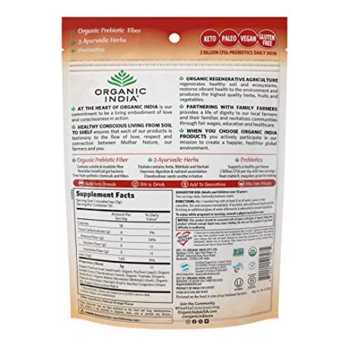 Organic India Psyllium Husk Pre & Probiotic Fiber - Psyllium Husk...
