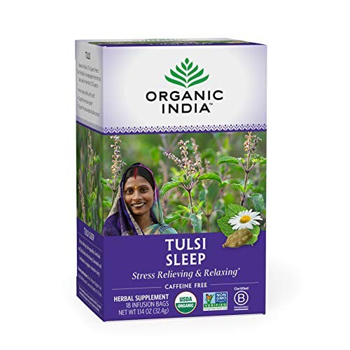 Organic India Tulsi Sleep Herbal Tea - Stress Relieving & Relaxin...