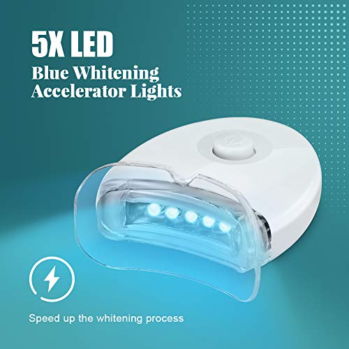 OriHea Teeth Whitening Kit with LED Light, Dental Whitener, 8 Syr...