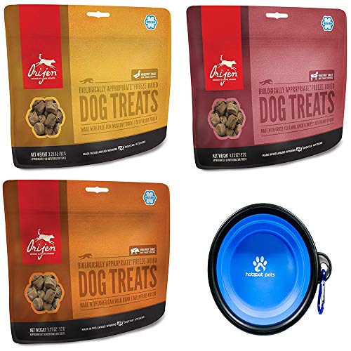 Orijen Freeze Dried Dog Treats 3 Pack Combo Bundle- Made in USA ...