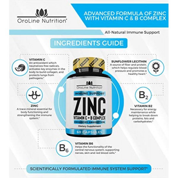 Vitamin and Minerals : Zinc 50mg Zinc Supplements for Immune ...