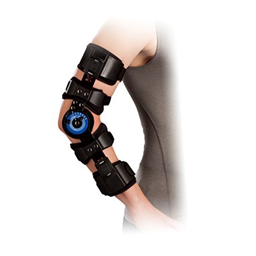 Orthomen Hinged ROM Elbow Brace, Adjustable Post OP Elbow Brace S...