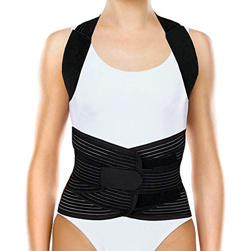 ORTONYX Full Back Support Brace with Removable Dorso-lumbar Pad -...
