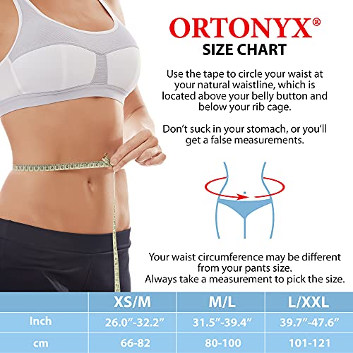 ORTONYX Lumbar Support Belt Lumbosacral Back Brace – Ergonomic De...