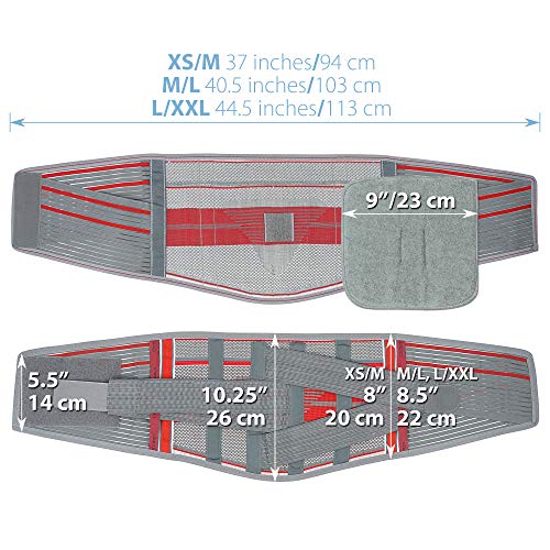 ORTONYX Lumbar Support Belt Lumbosacral Back Brace – Ergonomic De...