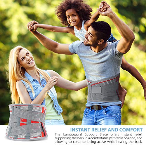 ORTONYX Lumbar Support Belt Lumbosacral Back Brace – Ergonomic De...