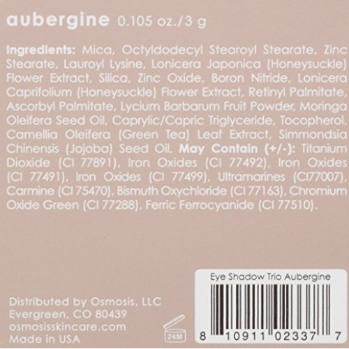 Osmosis Skincare Eye Shadow Trio, Aubergine
