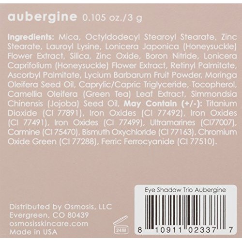 Osmosis Skincare Eye Shadow Trio, Aubergine