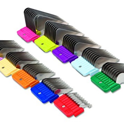 Oster 10-Piece Stainless Steel Pet Clipper Guide Comb Kit 078936...