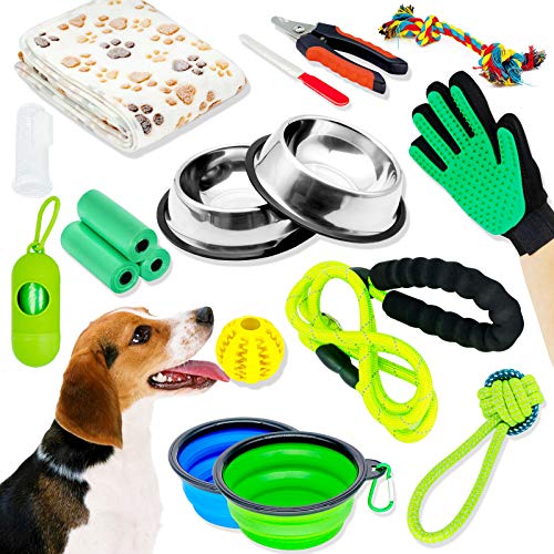 OVERTANG Puppy Starter Kit,16pcs New pup Dog Starter kit Gift Set...