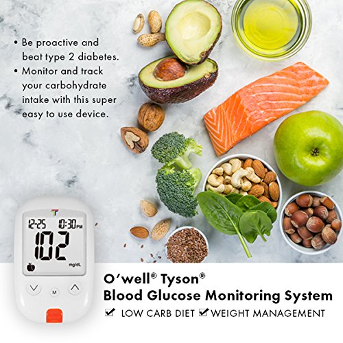 OWELL Tyson Blood Glucose Monitoring Kit | Starter Kit + 50 Refi...