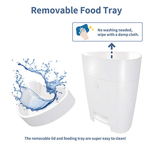 Automatic Cat Feeder with 2.4G WiFi, 4L Auto Dry Food Dispenser T...