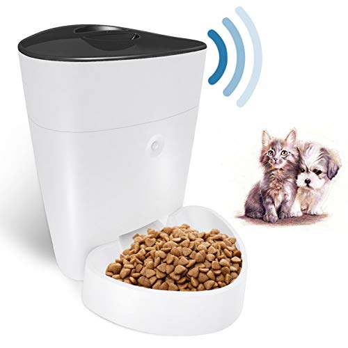 Automatic Cat Feeder with 2.4G WiFi, 4L Auto Dry Food Dispenser T...