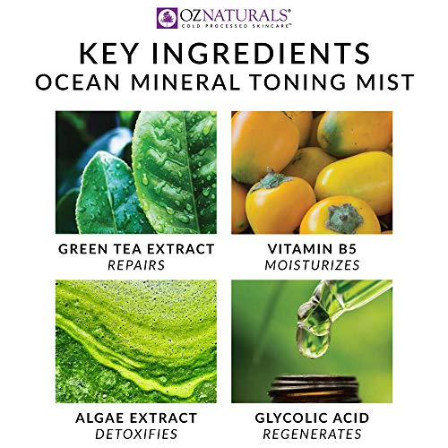 OZ Naturals Witch Hazel and Vitamin C Facial Toner for Women & Me...