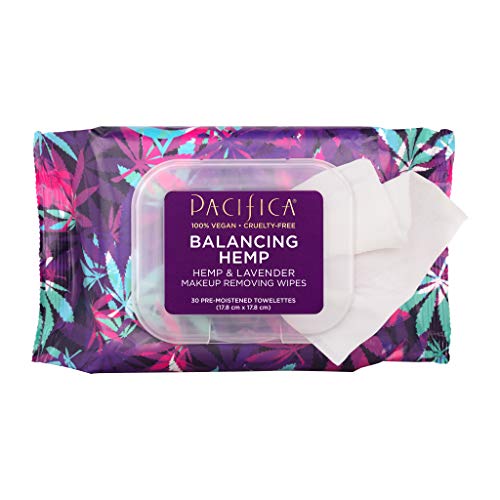 Pacifica Beauty Balancing Hemp Makeup Removing Wipes for All Skin...