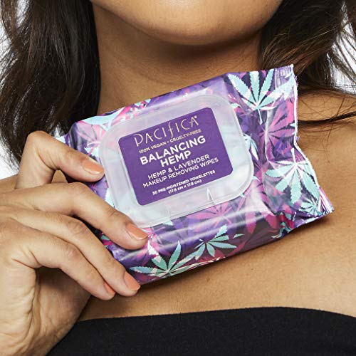 Pacifica Beauty Balancing Hemp Makeup Removing Wipes for All Skin...