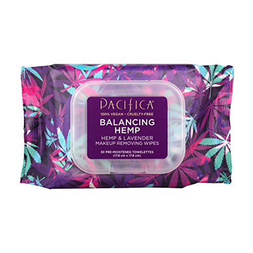 Pacifica Beauty Balancing Hemp Makeup Removing Wipes for All Skin...