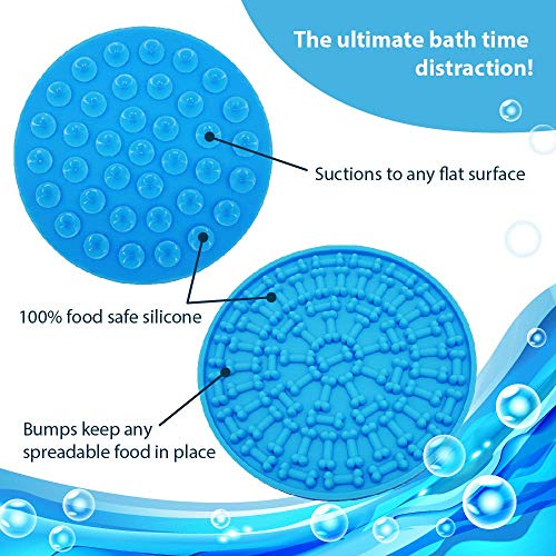 Dog Feeding Lick Mat - Spread Peanut Butter for Bath Distraction ...