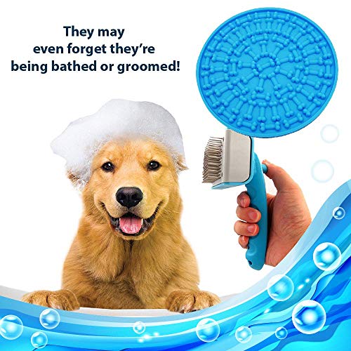 Dog Feeding Lick Mat - Spread Peanut Butter for Bath Distraction ...