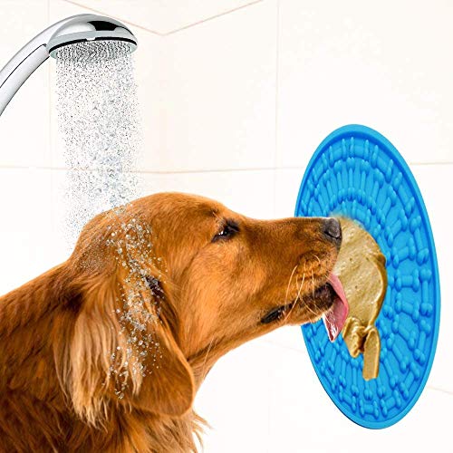 Dog Feeding Lick Mat - Spread Peanut Butter for Bath Distraction ...