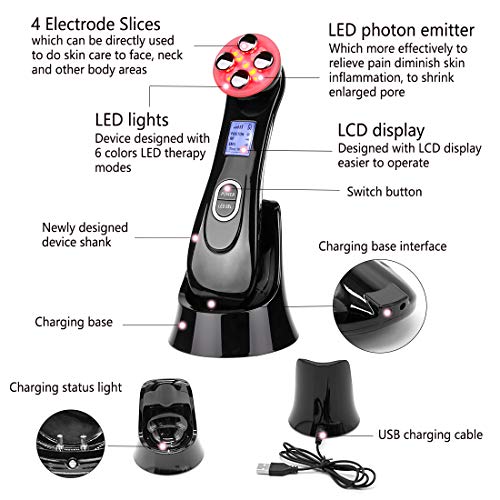 5 in 1 Face Firming Machine Black