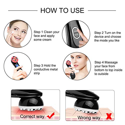 5 in 1 Face Firming Machine Black