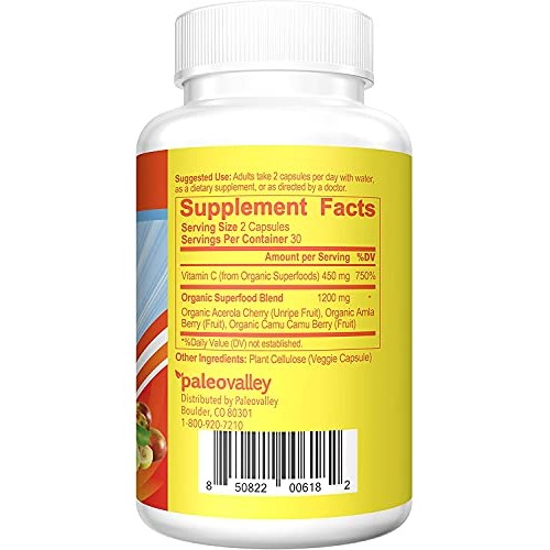 Paleovalley: Essential C Complex - Vitamin C Food Supplement with...