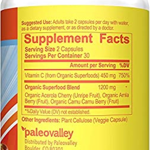 Paleovalley: Essential C Complex - Vitamin C Food Supplement with...
