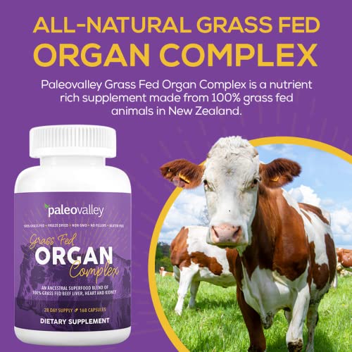 Paleovalley Grass Fed Organ Complex - Freeze-Dried Blend of Grass...