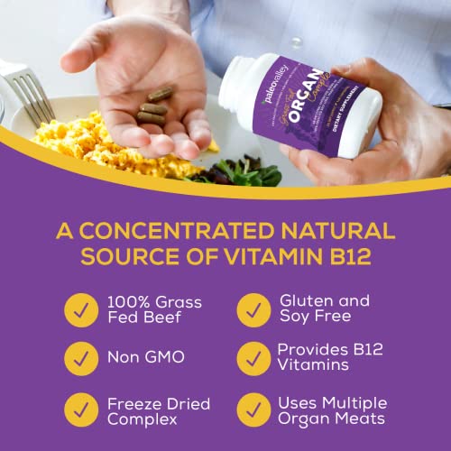 Paleovalley Grass Fed Organ Complex - Freeze-Dried Blend of Grass...