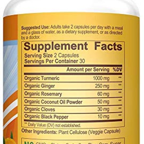 Paleovalley - Organic Turmeric Complex - Full Spectrum Organic Tu...