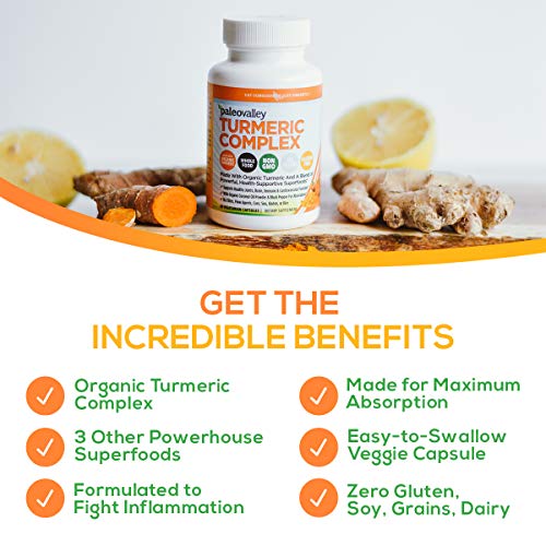Paleovalley - Organic Turmeric Complex - Full Spectrum Organic Tu...