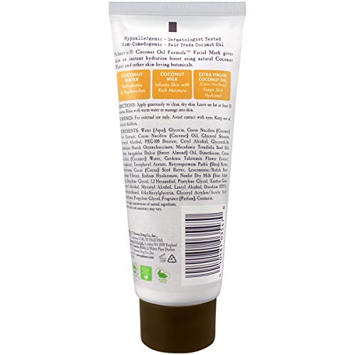 Palmers Coconut Oil Formula Coconut Water Hydrating Facial Mask,...