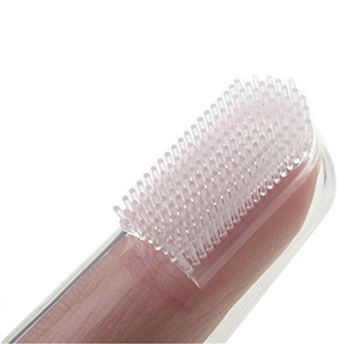 Panghuhu88 2Pcs Dog Soft Finger Toothbrush Pet Oral Dental Brush ...
