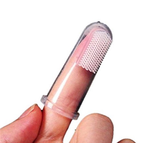 Panghuhu88 2Pcs Dog Soft Finger Toothbrush Pet Oral Dental Brush ...