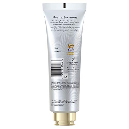 Pantene Silver Expressions Moisturizing Sulfate Free Conditioner,...