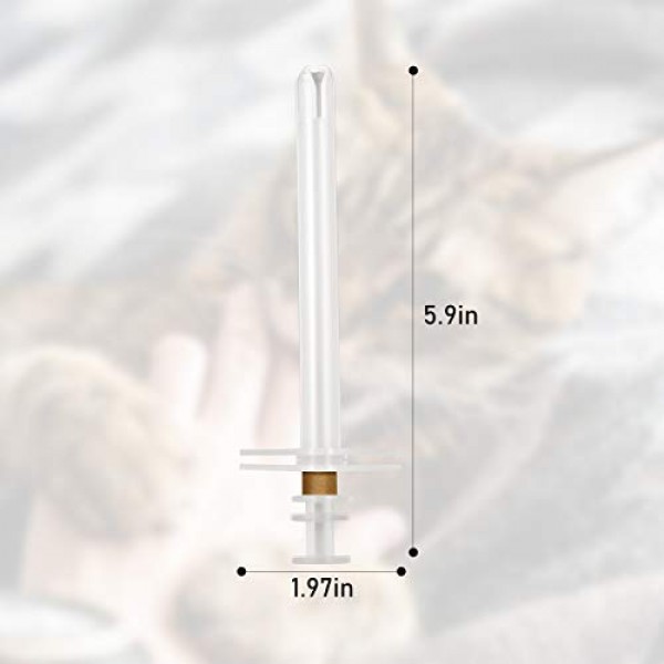 4 Pieces Pet Syringe Pet Pill/Tablet Syringe with Safety Tip Smal...