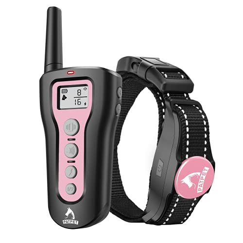 PATPET Dog Training Collar with Remote Rechargeable Waterproof Sh...